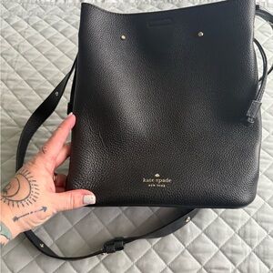 Kate Spade Black Leather Shoulder Bag